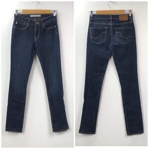 Big Star 26 Long Womens Dark Wash Jealousy Skinny Denim Jeans